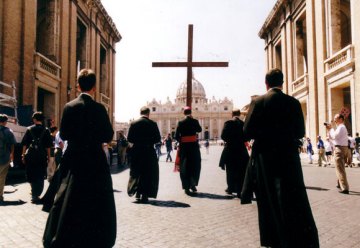 Peregrinação da Fraternidade São Pio X a Roma para o Jubileu do ano 2000.