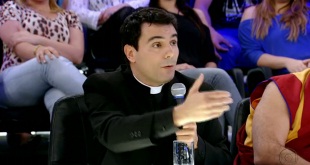 Padre Juarez em programa da TV Globo.
