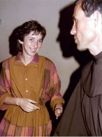 Vlasic e uma das videntes, Marija Pavlović, nos anos 80.