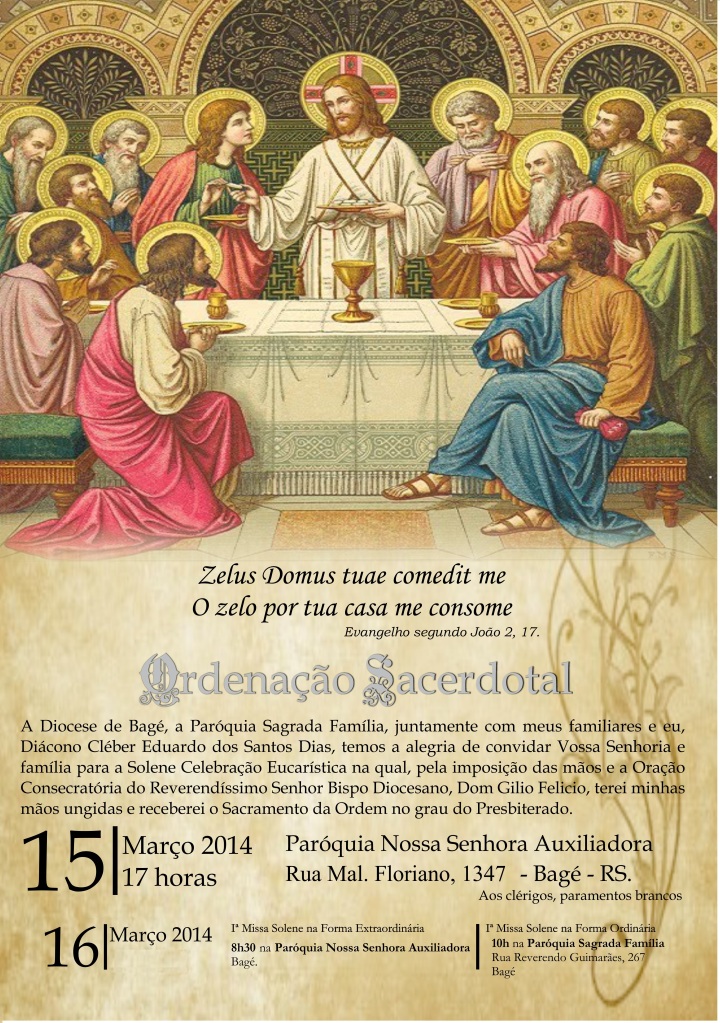 sagrada família ordenação sacerdotal - Latino