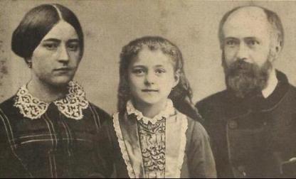 Santa Teresinha e seus pais.